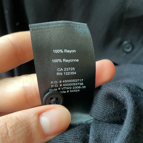 SOLD ✅ Aritzia Black Button Down Shirt - Picture 4 of 4